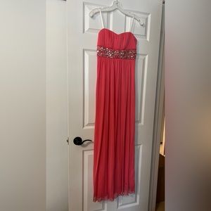 Coral long dress